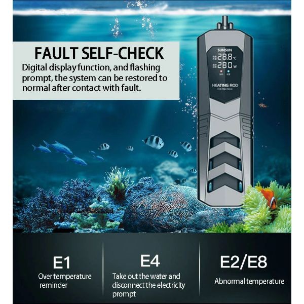 Sunsun Variablefrequency PTC Heating Rod Aquarium Tank PID Frequency