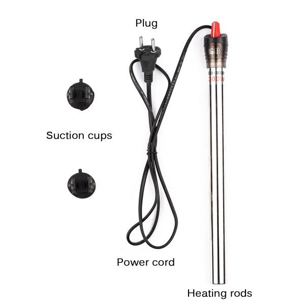 SUNSUN Aquarium Adjustable Thermostat Stainless Steel Heating Rod Fish Tank