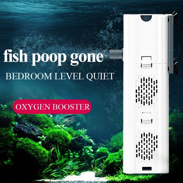B&K Ultra Quiet Fish Tank Filter 4in1 Internal Aquarium Filter