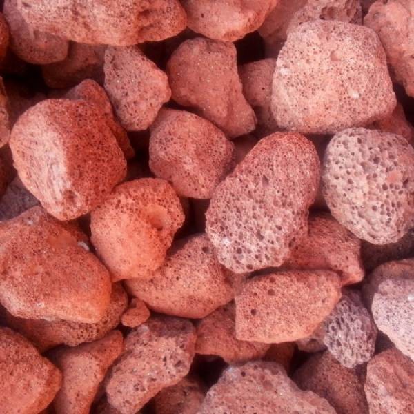 Aquarium River Rock Planted Substrate Red and Black Lava Stone